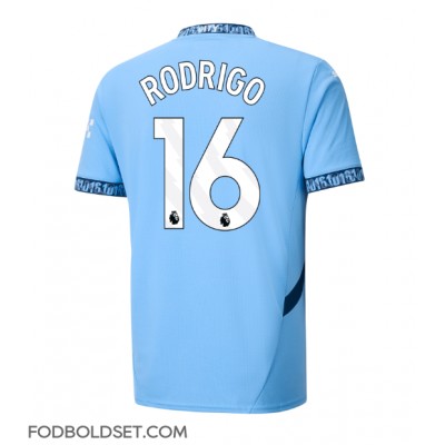 Manchester City Rodri Hernandez #16 Hjemmebanetrøje 2024-25 Kortærmet Manchester City Rodri Hernandez #16 Hjemmebanetrøje 2024-25 Kortærmet
